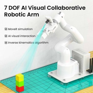 JetCobot 7 DOF 협동 로봇 팔 파이썬 프로그래밍 ROS 시스템 채택 색상 추적 모델 훈련 제스처 제어