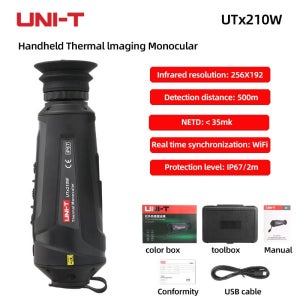 UNI-T UTx210W 적외선 열화상 망원경 야간 투시경 고화질 야외 열 감지 망원경