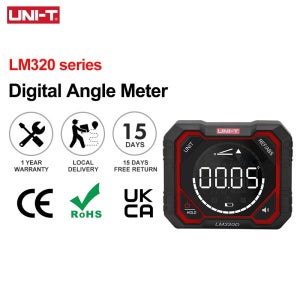Uni-t LM320DLM320ELM320F 고정밀 전자 디지털 경사계 경사 레벨 게이지 각도 눈금자