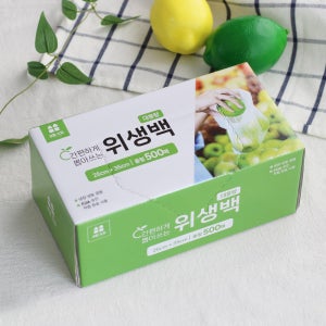 생활드림 뽑아쓰는 대용량 위생백 25x35cm(중형 500매)