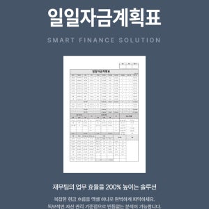 일일자금계획표