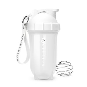 10도씨 불릿 쉐이커 보틀 스트랩 휴대용 단백질 쉐이커 라이트 500ml, 화이트