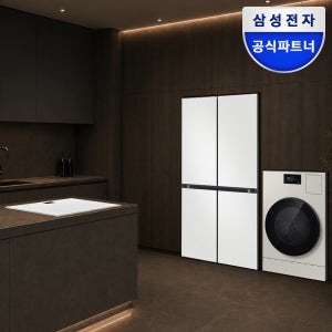[신혼가전]든든한가전구성 3구 인덕션+AI콤보 일체형 세탁기+1등급 4도어 양문형 하이브리드 코타화이트 냉장고