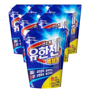 유한젠 산소계표백제 액체형 리필 1.1L, 6개