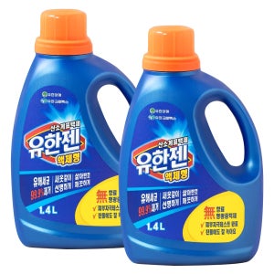 유한젠 산소계표백제 액체형 용기 1.4L, 2개