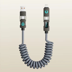 늘어나는 충전 선 C타입 USB 다용도 호환 2m 길이 스프링 충전 케이블
