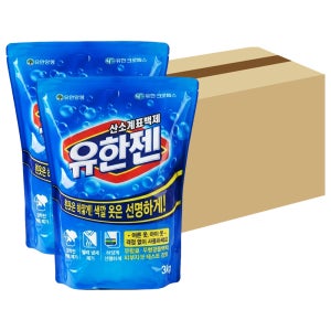 유한젠 산소계표백제 분말형 리필 3kg, 4개