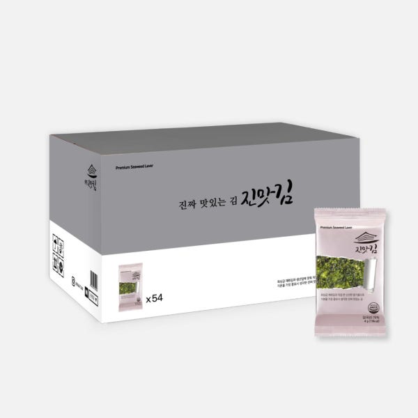 [진맛김 54봉] 최상급 원초로 만든 진짜 맛있는 조미김 도시락김