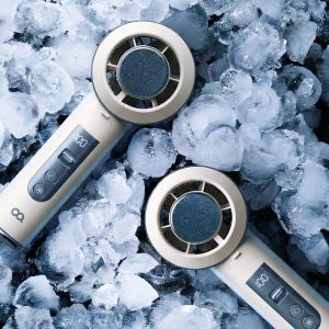 오아 아이스볼트미스트 휴대용 선풍기 미니 급속 냉각 이중쿨링 BLDC 핸디 핸드 손풍기