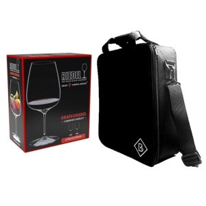 리델 와인잔 뉴 그레이프 시리즈 2본입 비알 캐링백 글라스 선물 세트