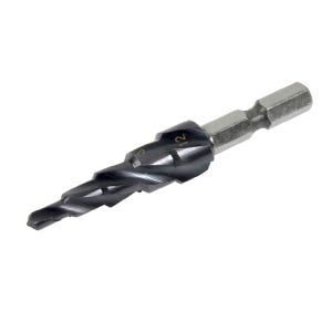 이엑스파워 헤리컬스텝드릴 4날 육각 1M 4-12mm TIALN SUS용 ESS-1F