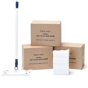 디어위시 정전기 청소포 밀대 표준형 300매 대용량