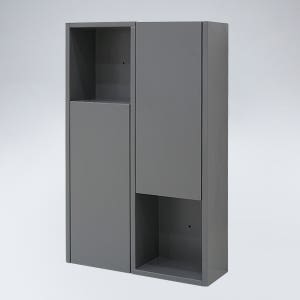 [GL]위티 원목 욕실장(그레이) 욕실수납장 수건장 화장실수납장
