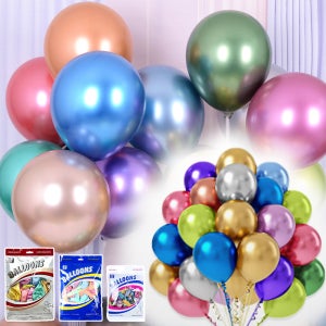 벌룬 12인치 크롬톤 50P 봉지 라운드 고무풍선 파티 장식 데코 이벤트 행사 생일 기념일