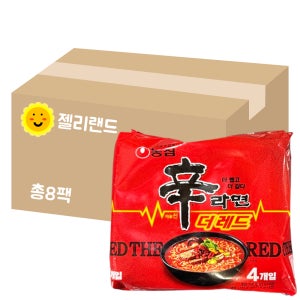 농심 신라면 더레드 멀티팩 500g X 8개 (1BOX) (총32봉)