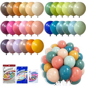 벌룬 12인치 레트로톤 100P 봉지 라운드 고무풍선 파티 이벤트 행사 생일 기념일 축제