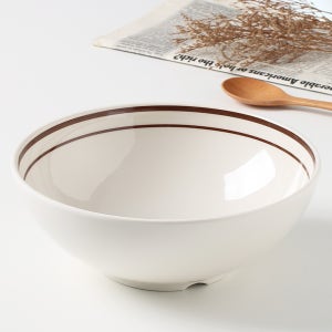 이스톤 멜라민 면기 라면 우동 국수 짜장면 짬뽕 비빔밥 그릇 21.5cm, 브라운비빔
