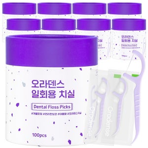 오라덴스 개별포장 일회용 치실 Y형, 100개입, 9개