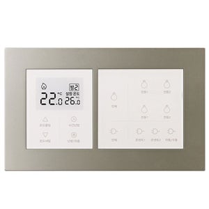 제일전기 하네스 네트워크 대기2회로 + 조명4회로+온도조절기(우타입) 힐스테이트 스위치