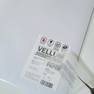 기간 한정- A4 반투명 접착 트레이싱지 황산지 종이 스티커용지 10매 VTA 나만의 스티커만들기 잉크젯 레이저젯 라벨지
