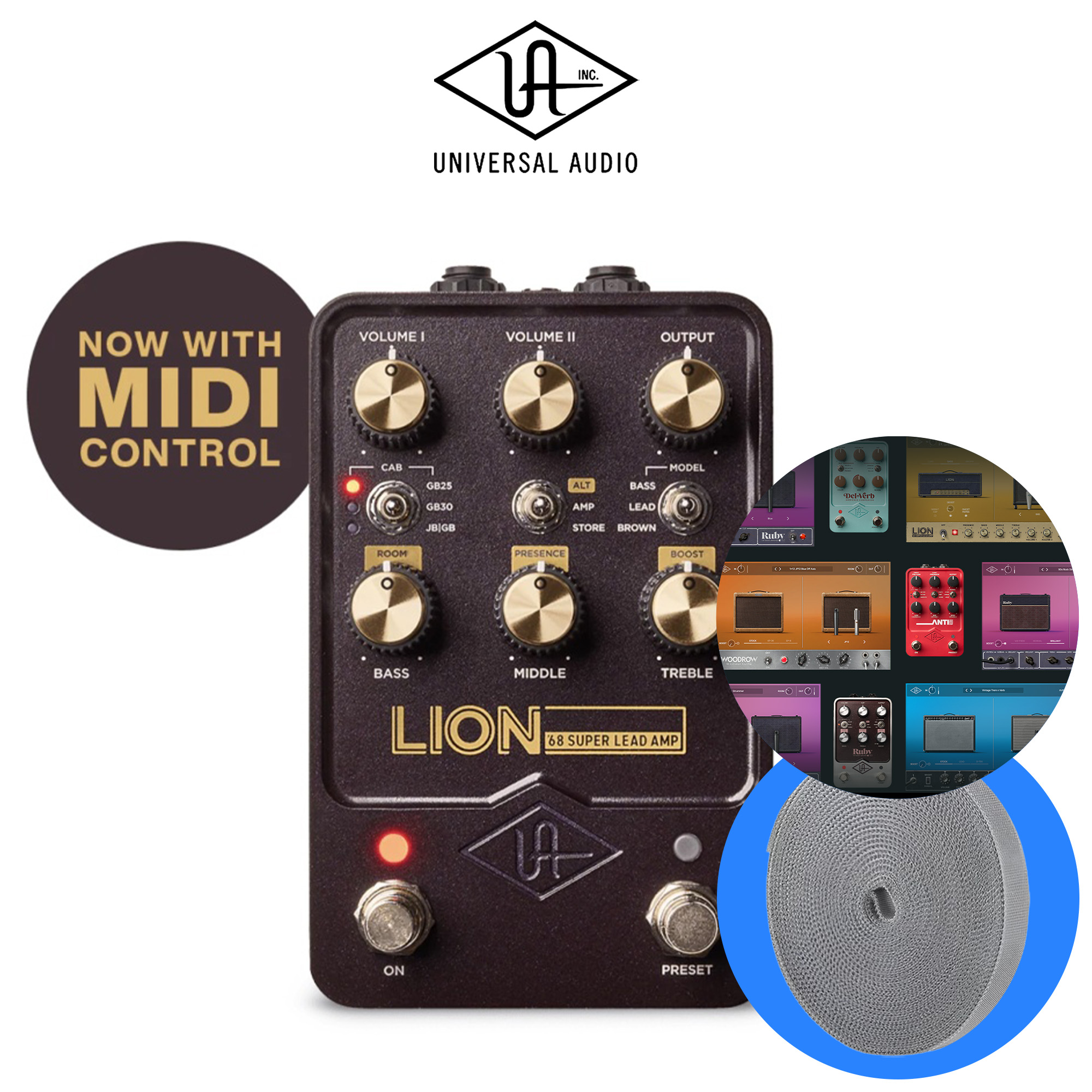 Universal Audio UAFX Lion 68 앰프 캐비닛 기타 이펙터 페달 UA