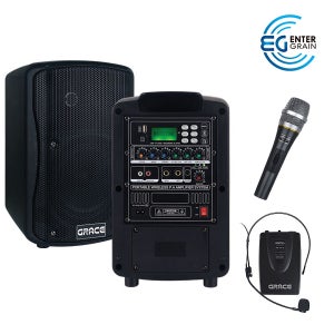 GRACE EG116/무선앰프/1CH/150W 헤드세트,유선마이크1개포함