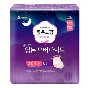 좋은느낌 생리대 입는 오버나이트 팬티형 중형 8p