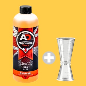 AD오토브라이트 매지폼 500ml 스노우폼 카샴푸 + 딜루션 지거 세트