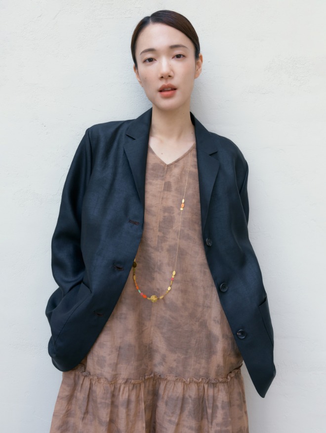 [이새]실크 진흙염 테일러드 자켓 IPDJM050