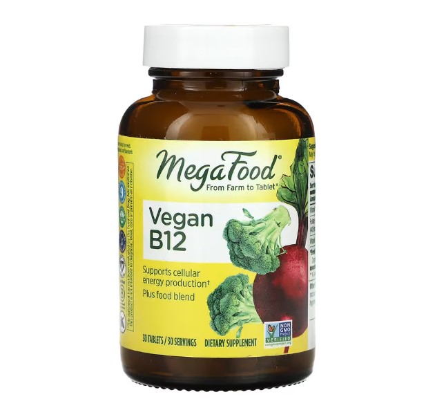 <b>메가푸드 비타민B12</b> 500mcg 30정 시아노코발라민 비타민비12