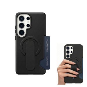 맥세이프 핑거 그립 매트 PC 카드 포켓 케이스 블랙, 갤럭시S26 울트라