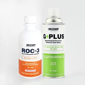 록쓰리 ROC3 녹제거제 지플러스 GPLUS 코팅제 녹 제거 후 투명 방청 코팅 세트