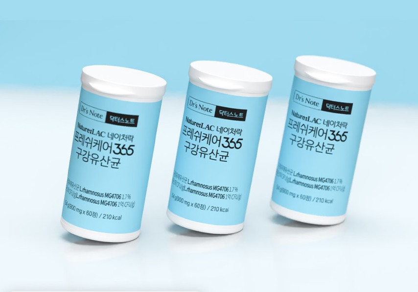 팔레오 네이처락 프레쉬케어 365 씹어먹는 구강유산균 MG엠지 특허 구강 유래 60캡슐 3개