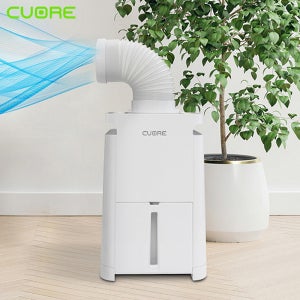 쿠오레 이동식에어컨 실외기없는 미니 에어컨 가정용 작은방 원룸 냉방기 1500BTU