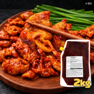 청춘달콤소스 볶음양념장 순대 곱창 볶음 만능소스 청춘푸드코리아 2kg, 1개