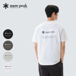 [스노우피크 어패럴] 에어로쿨 우븐 패치 반팔 티셔츠 (S26MUFTS24)