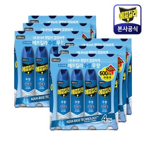 [구매적립10%] 에프킬라 에어로졸 살충제 가성비대용량 무향 모기약 파리 모기 나방 퇴치제 600ml, 24개