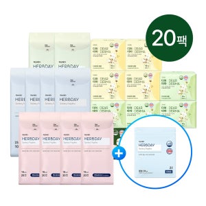 [봄특가]디어더마 유기농생리대 10팩+쿨링생리대 허브데이10팩(사은품 증정)