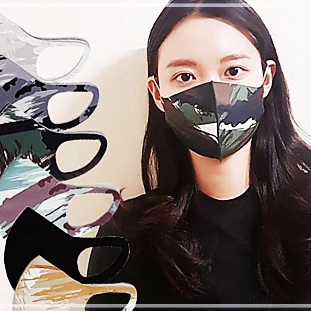 비말 깨끗한 귀편한 숨쉬기편한 밀리터리 6칼라1세트 육해공마스크 <b>비염</b> KWC2789A