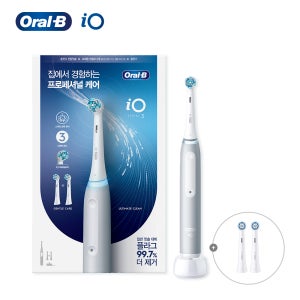 오랄비 iO3 전동칫솔 아이코닉 그레이 (본품 1개 + 리필모 2입)