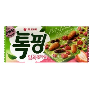 오리온 톡핑 말차블라썸 43g