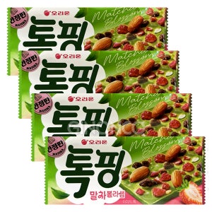 오리온 톡핑 말차블라썸 43g 4개