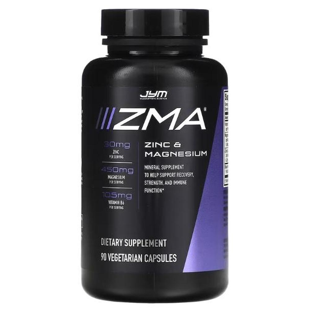<b>JYM Supplement Science</b> ZMA 아연 &amp; 마그네슘 90 베지캡슐