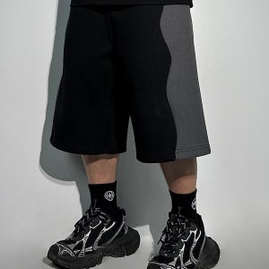 웨이브 헤비 버뮤다 하프 팬츠 2COLOR 빅사이즈 반바지 에이오알닷