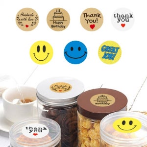 대용량 500p 땡큐 감사 답례품 다꾸 스티커 DD-10375