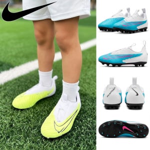 나이키 끈없는 아동 축구화 주니어 팬텀 GX HG DD9548-705(형광)