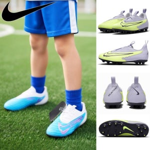 [오늘출발] 나이키 끈없는 아동 축구화 주니어 팬텀 GX HG DD9548-446(블루)