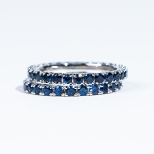 블루사파이어 천연 반지 이터니티링 14K 18K (2.0mm/2.5mm)