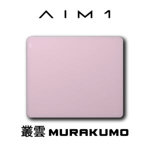 AIM1 무라쿠모 게이밍 유리 마우스패드 MURAKUMO 컨트롤 파스텔 핑크, 500 x 420 x 3.5mm