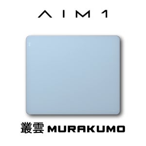 AIM1 무라쿠모 게이밍 유리 마우스패드 MURAKUMO 컨트롤 파스텔 블루, 500 x 420 x 3.5mm